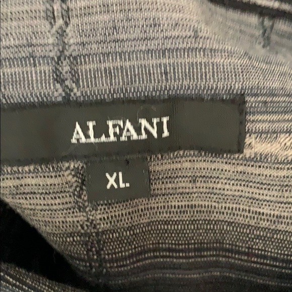 ALFANI BLACK AND GRAY MEN’S SHIRT SIZE XL - Picture 6 of 7